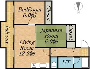 サンシャイン中島公園【401号室】の間取り