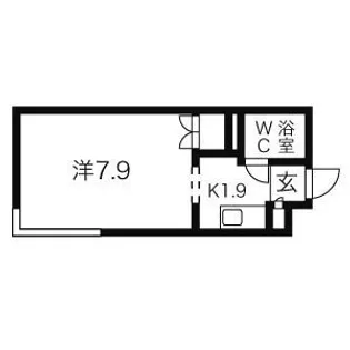 グランメール北6条【3階】の間取り