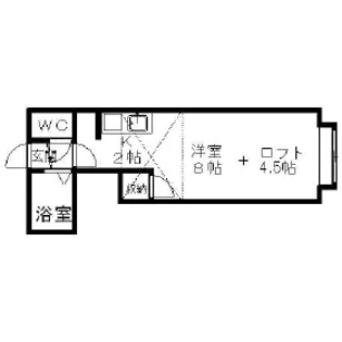 レオパレス北34条第14【204号室】の間取り