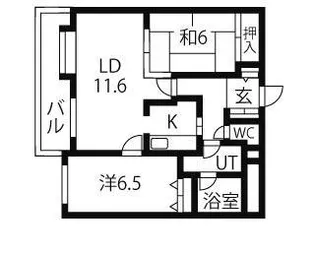 MANSION KURODA南8条【3階】の間取り