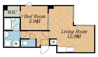 ΑK’S【101号室】の間取り