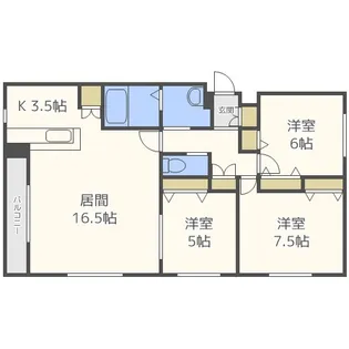 CACAO円山【3階】の間取り