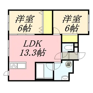 ルーチェ【301号室】の間取り