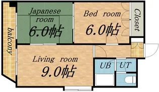 ノースビレッジ本江【10階】の間取り