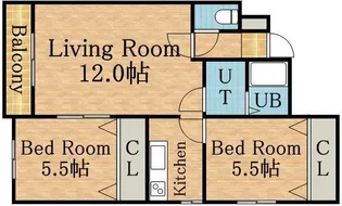 晃和レジデンス【4階】の間取り