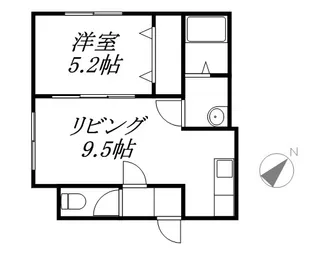 ハピネス宮の沢【4階】の間取り
