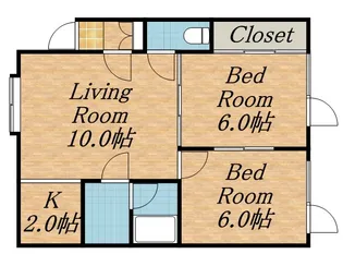 ゴールド五号館【101号室】の間取り