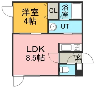 アークコート北27条Ⅱ【2階】の間取り