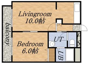 シャトーブラン19【105号室】の間取り