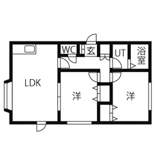 イーストヒルズB【205号室】の間取り