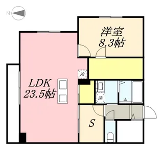 ピオネロ伏見【2階】の間取り