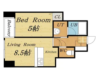 ピュアウイング【4階】の間取り