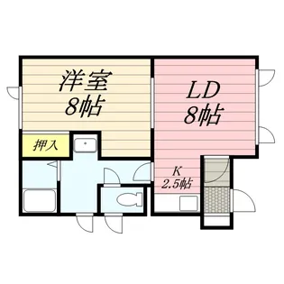 新生ハイツ【3階】の間取り