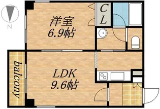 コンフォリア北三条【10階】の間取り