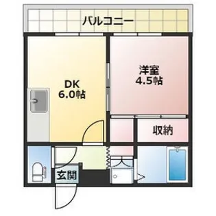 第53松井ビル【9階】の間取り