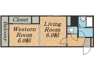 第53松井ビル【601号室】の間取り