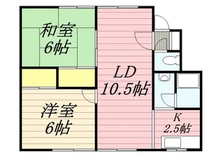 コーポピウⅠ【103号室】の間取り