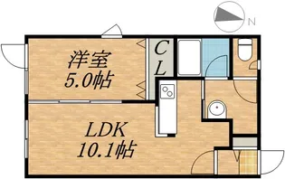 MODERNO ODORI HIGASHI (モデルノ大通東)【4階】の間取り