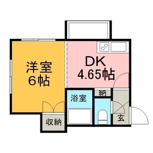 ノースウェイ31【205号室】の間取り