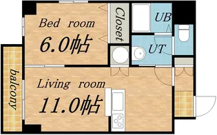 GENOVA【0303号室】の間取り
