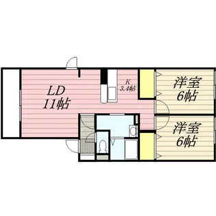 アーク円山公園【0301号室】の間取り