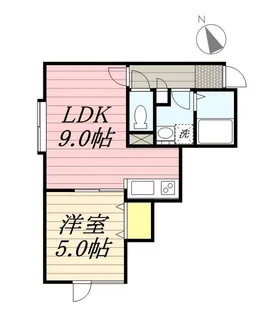 レトワール川沿【1階】の間取り