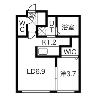 FLEURIR発寒南【2階】の間取り