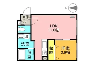 SS Ⅵ【3階】の間取り