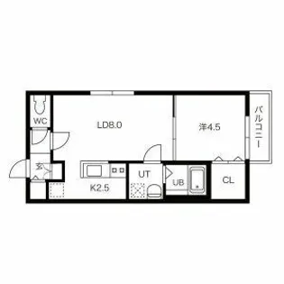 LAVIE発寒(ラヴィ発寒)【0402号室】の間取り