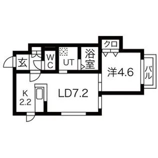 Enchante KOTONI(アンシャンテ琴似)【2階】の間取り
