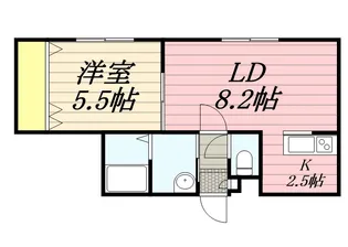 DOLCE VITA【2階】の間取り