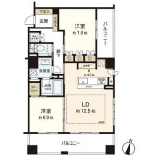 パークホームズ円山公園駅前【2階】の間取り