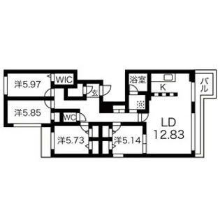 FUSHIMIーCITY.STELLA【401号室】の間取り