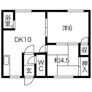 明星マンションA【A-3号室】の間取り