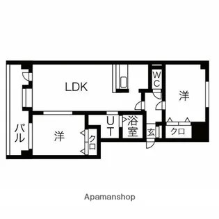 グリーンパレス【7階】の間取り