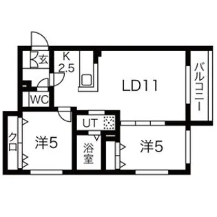 テラスココロ【3階】の間取り