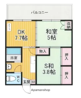 プラザハイツ 24【1117号室】の間取り