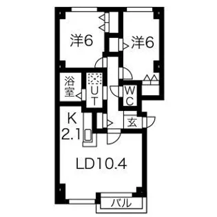 パシフィックプレイスII【2階】の間取り