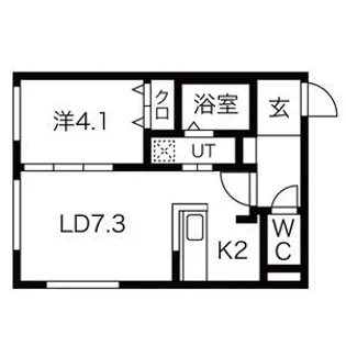 ALPHA山鼻【1階】の間取り