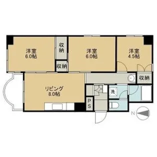 マノワール楡【4階】の間取り