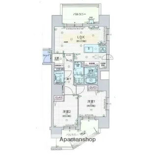 グランファーレ円山北レジェンドスクエア【6階】の間取り