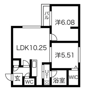 フェスタリア麻生【2階】の間取り