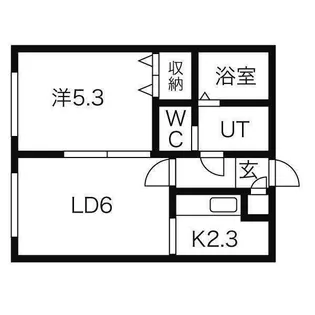 LEE SPACE山の手【2階】の間取り