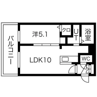 イルセントラレ南12条【4階】の間取り