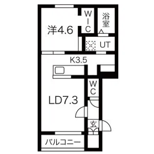 CREST【1階】の間取り