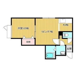 ドルチェ【102号室】の間取り