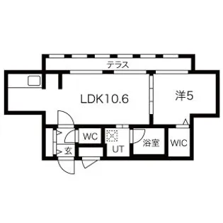 センティール手稲本町 (SENTIR手稲本町)【1階】の間取り