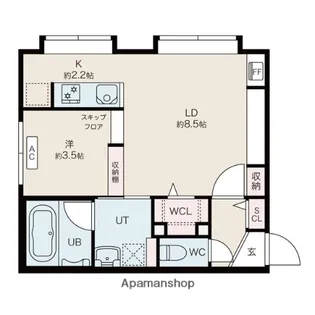 カノア【4階】の間取り