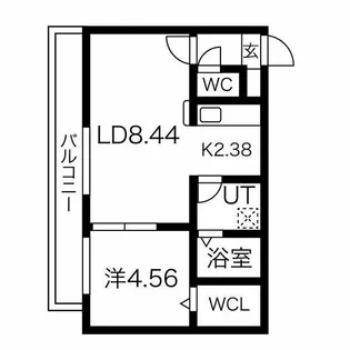 HARNESS南11条【203号室】の間取り