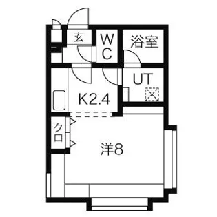 シュヴァルツヴァイス【1階】の間取り